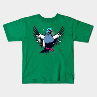 Urban Pigeons Grunge Assembly Kids T-Shirt